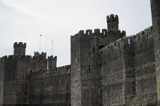 Caernarfon Castle Stone Wall