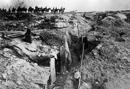 German Divisions near a British Trench