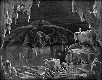 Illustration of Lucifer by Gustave Dore