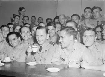 Soldiers Drinking Tea